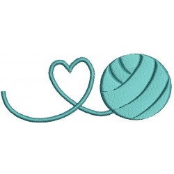 Stickdatei Wollknäul - Wolle